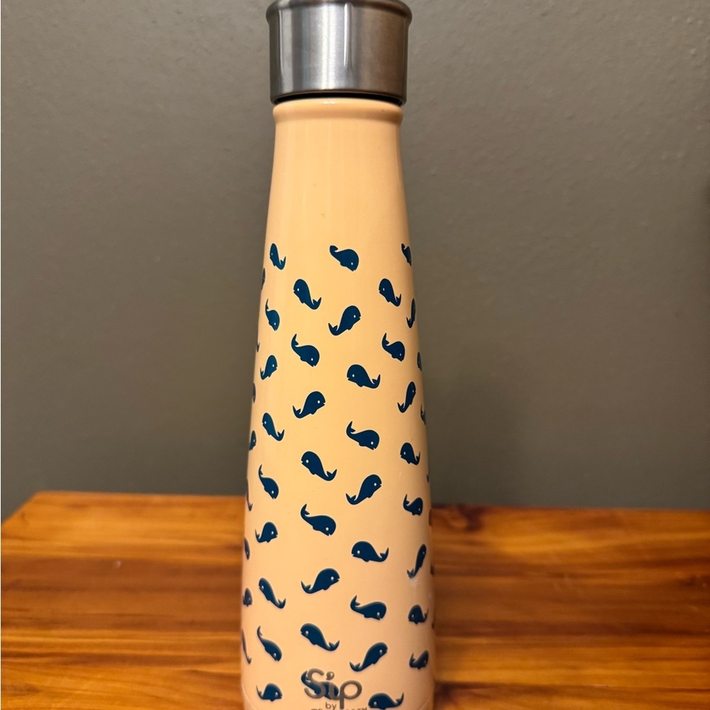 Whale Patterned Water Bottle